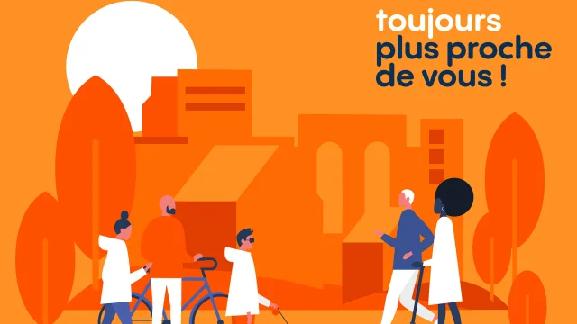 Affiche Unjour Unquartier 2024 2025 Orange